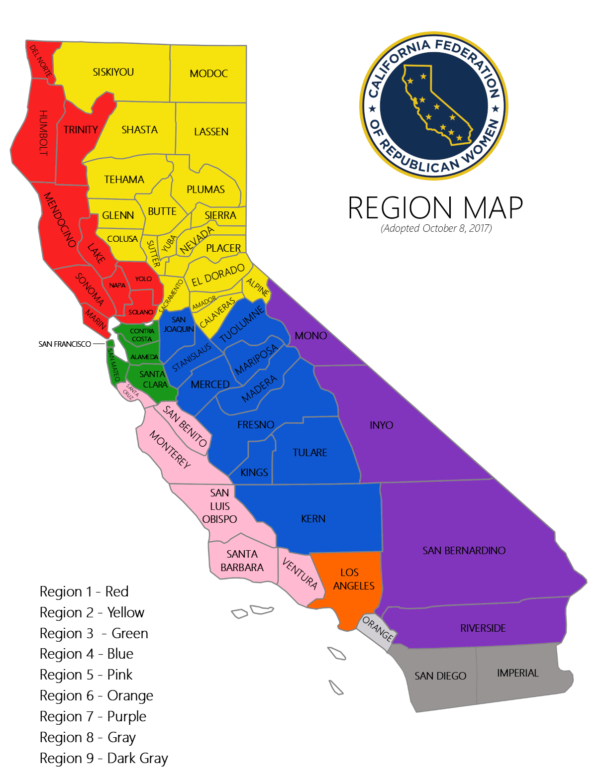 Regional Structure – California Federation of Republican Women