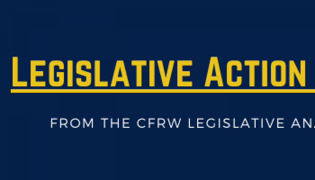 Legislative Action Alert for March 8, 2021
