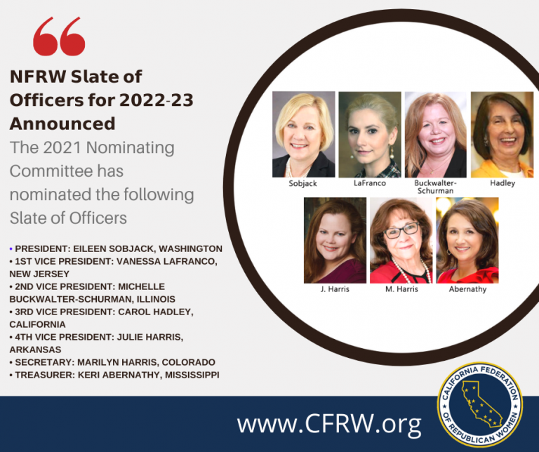 NFRW Nominations Announced on Slate of Officers for 202223